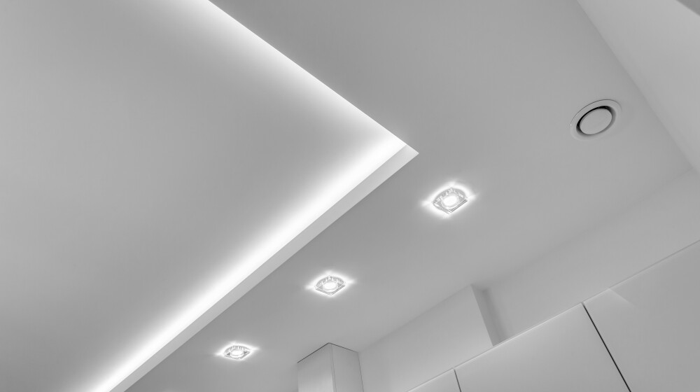 Plasterboard ceiling